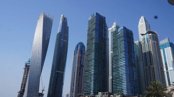 Skyline Dubai Desde Jbr Dubai Marina —  Fotos de Stock