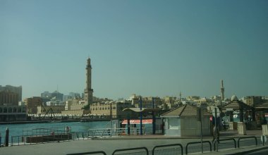 Dubai, Birleşik Arap Emirlikleri, 20 Ekim 2021: Birleşik Arap Emirlikleri 'nde Dubai' nin eski bölümü ve çarşı görüşleri