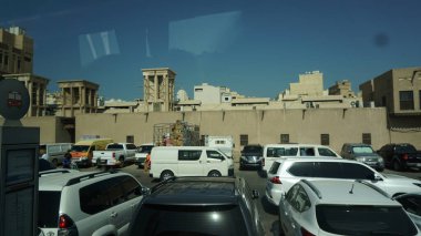 Dubai, Birleşik Arap Emirlikleri, 20 Ekim 2021: Birleşik Arap Emirlikleri 'nde Dubai' nin eski bölümü ve çarşı görüşleri