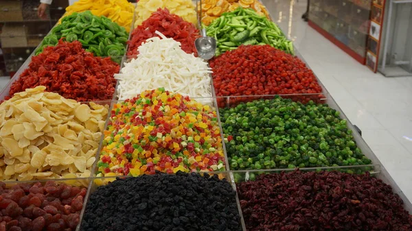 Especias Condimentos Granel Para Venta Mercado Parte Antigua Dubai Emiratos —  Fotos de Stock