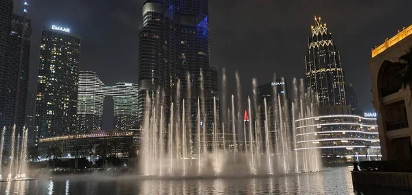 Dubai Egyesült Arab Emírségek 2021 Október Dubai Éjszakai Városkép Kilátás — Stock Fotó