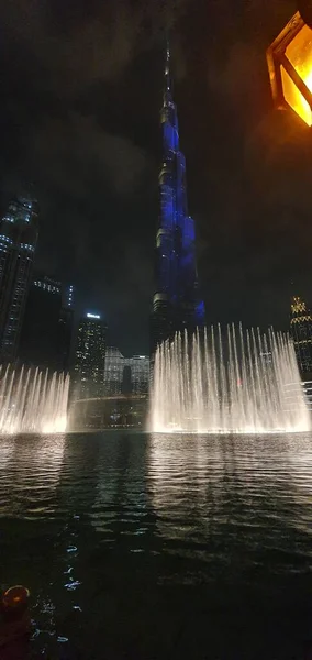 Ντουμπάι Ηνωμένα Αραβικά Εμιράτα Οκτωβρίου 2021 Νυχτερινός Ορίζοντας Ντουμπάι Θέα — Φωτογραφία Αρχείου