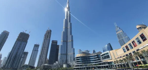 Dubai Emiratos Árabes Unidos Octubre 2021 Dubai Skyline Vistas Del —  Fotos de Stock