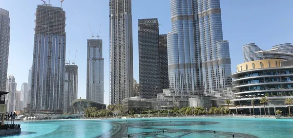 Dubai United Arab Emirates October 2021 Dubai Skyline Views Downtown — Stock Photo, Image