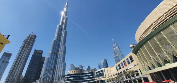 Dubai Emiratos Árabes Unidos Octubre 2021 Dubai Skyline Vistas Del —  Fotos de Stock