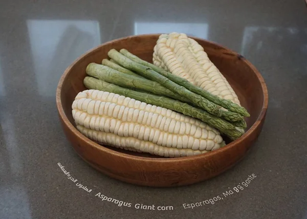 Expo 2020 Dubai Uae October 2021 Asparagus Giant Corn Peruvian — Stock Photo, Image
