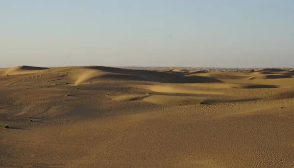 Birleşik Arap Emirlikleri Ndeki Dubai Çöl Kumulları Manzarası — Stok fotoğraf