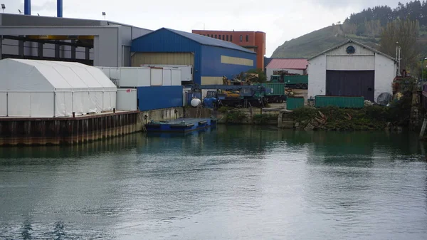 Zumaia Guipzcoa País Vasco España Octubre 2021 Vista Los Astilleros — Foto de Stock