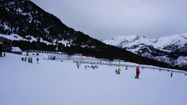 Tarter Grandvalira Andorra Diciembre 2021 Vista Zona Principiantes Estación Esquí —  Fotos de Stock