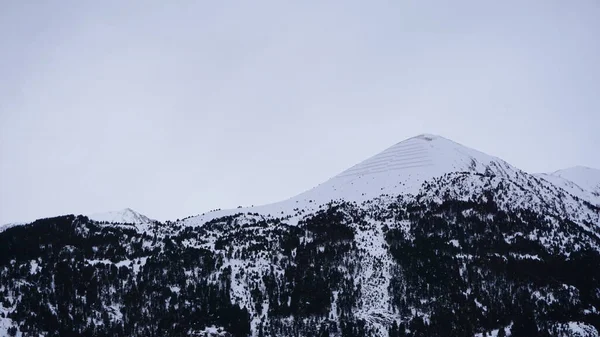 Immagini Innevate Delle Montagne Delle Piste Sci Andorra Dicembre 2021 — Foto Stock