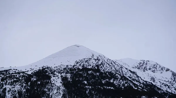 Paysage Enneigé Des Pistes Ski Des Montagnes Grandvalira Andorre — Photo