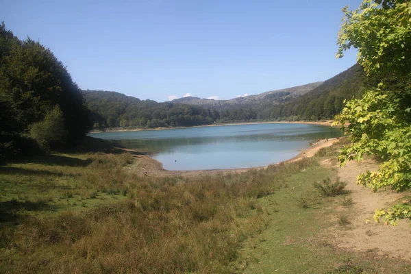 stock image Mountain landscape in the Adarra near Lareo in the Basque Country