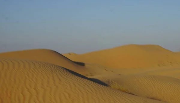 Woestijnduinen Landschap Dubai Verenigde Arabische Emiraten — Stockfoto