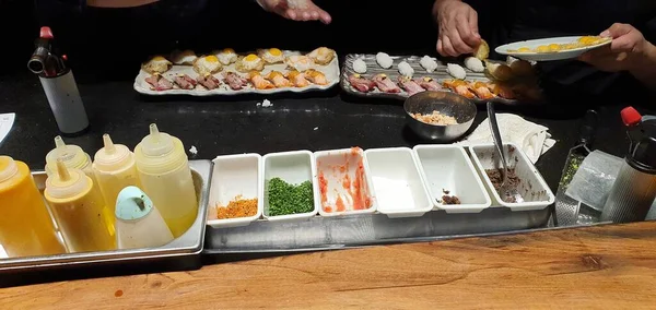 Koken Een Luxe Japans Restaurant Bilbao — Stockfoto
