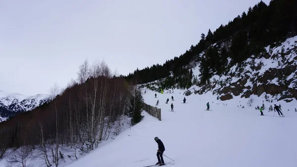 Grandvalira Andorra December 2021 Ski Snow Landscape Grandvalira Ski Resort — Stock Photo, Image