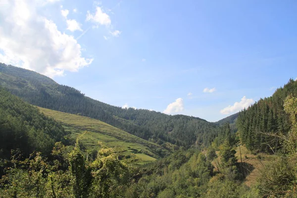 Landscape Txindoki Mountains Gipuzkoa Basque Country August 2021 — стокове фото