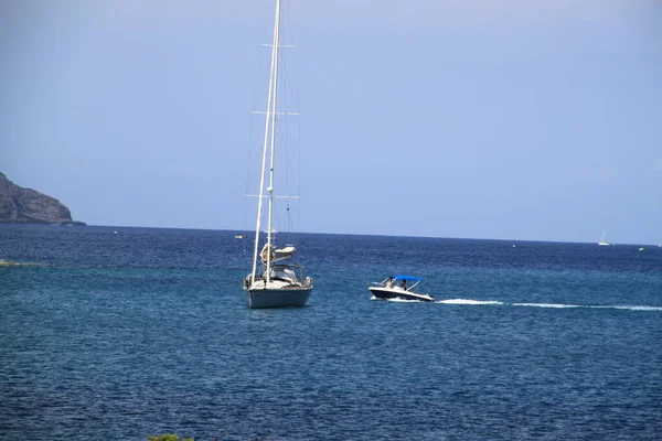 Ibiza Balearic Islands Spain August 2021 Landscape Coves Ibiza End — 图库照片