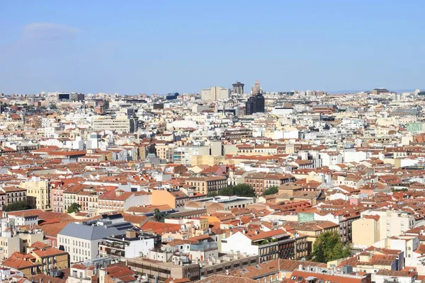 Madrid Spain August 2020 Panoramic View City Madrid Taken Pandemic — Fotografia de Stock
