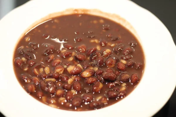 homemade chili bean soup with meat
