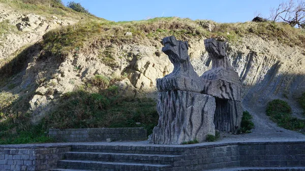Cliffs Zumaia Basque Country Spain — 图库照片