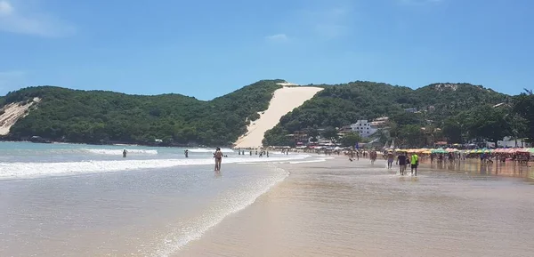 Sanddynerna Vid Stranden Ponta Negra Natal Stad Brasilien — Stockfoto