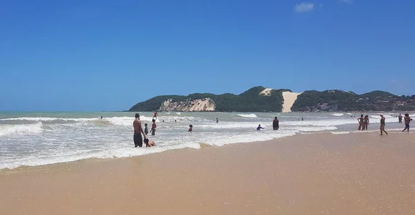 Sanddynerna Vid Stranden Ponta Negra Natal Stad Brasilien — Stockfoto