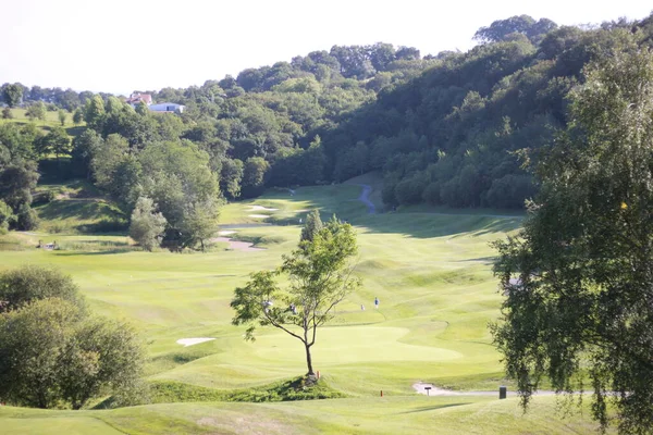 Landschaft Eines Golfplatzes Donostia San Sebastian Baskenland Spanien — Stockfoto