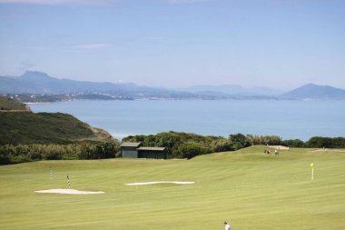 Bidart, Aquitaine, Fransa 'da bir golf sahası