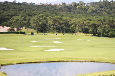 Bidart, Aquitaine, Fransa 'da bir golf sahası