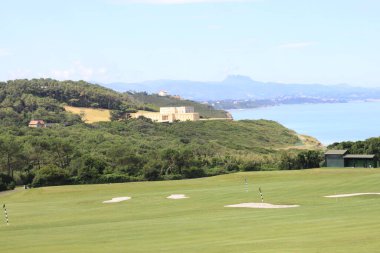 Bidart, Aquitaine, Fransa 'da bir golf sahası