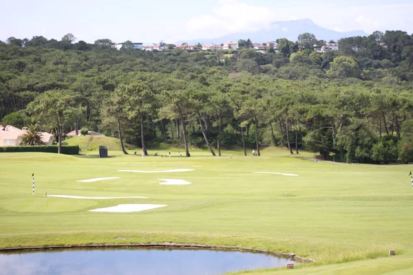 Paisaje Campo Golf Bidart Aquitania Francia — Foto de Stock