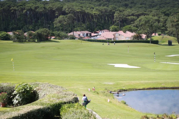 Landschap Van Een Golfbaan Bidart Aquitaine Frankrijk — Stockfoto