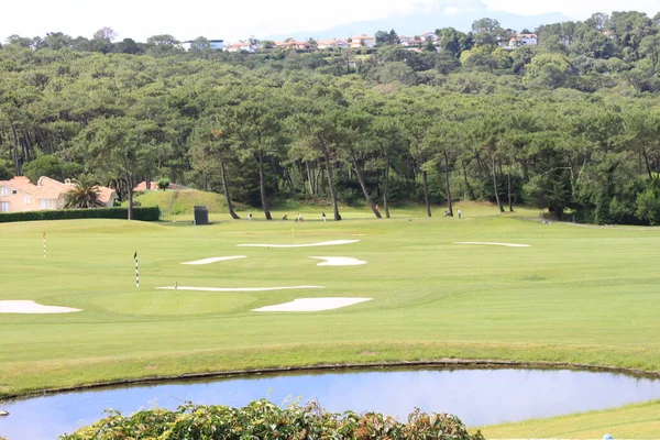 Landschaft Eines Golfplatzes Bidart Aquitanien Frankreich — Stockfoto