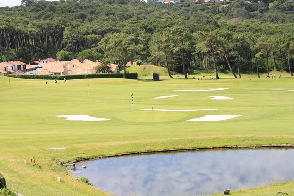 Paisaje Campo Golf Bidart Aquitania Francia — Foto de Stock