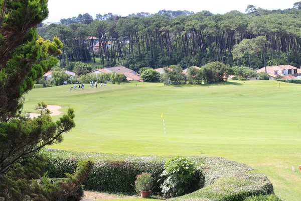 Paisagem Campo Golfe Bidart Aquitânia França — Fotografia de Stock