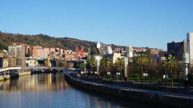 İspanya 'nın Bilbao kentinin manzarası