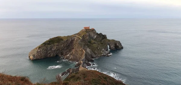 Spanya Nın Kuzey Sahilinin Gün Batımında Avrupa Nın Bask Ülkesindeki — Stok fotoğraf