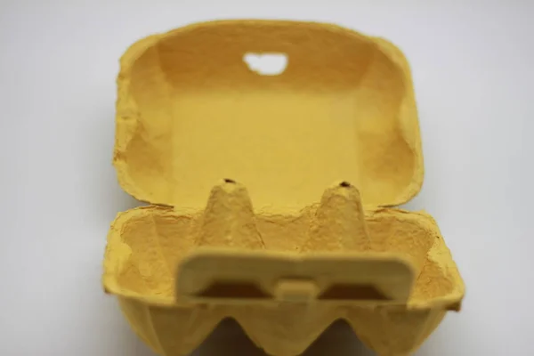 Taza Huevo Amarillo Material Reciclable — Foto de Stock