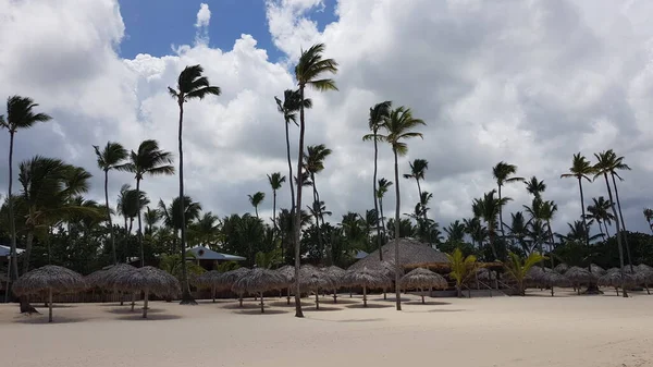 Paisagem Praia Punta Cana Playa Bavaro República Dominicana Conceito Férias — Fotografia de Stock