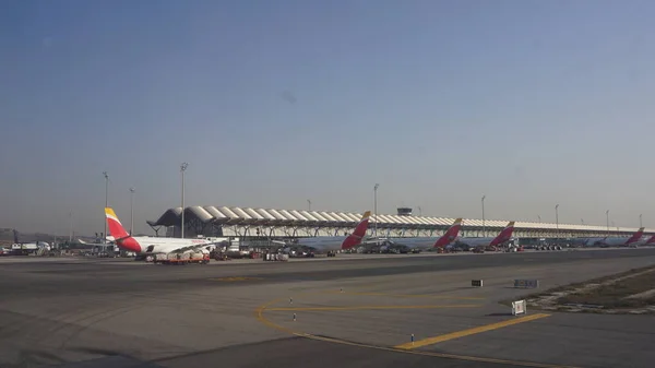 Adolfo Suarez Havalimanı Madrid Spanya Şubat 2022 Spanya Madrid Havaalanında — Stok fotoğraf