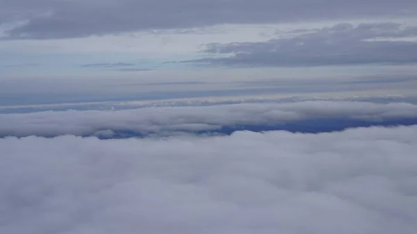 Błękitne Niebo Białe Chmury Naturalna Panorama — Zdjęcie stockowe