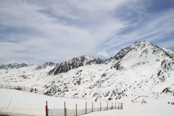 アンドラのスキー グランド ヴァラ ピレネー山脈 — ストック写真