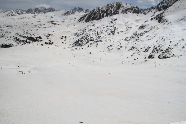 Ski Grandvalira Andorra Pyrenees Mountains — Photo