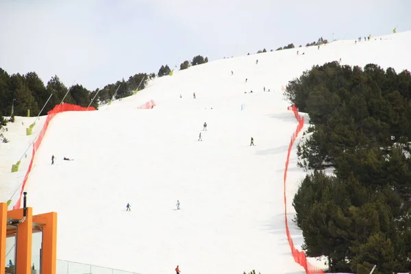 Ski Grandvalira Andorra Montanhas Dos Pirenéus — Fotografia de Stock
