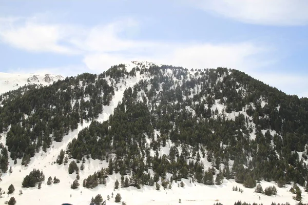 Andorra Dan Grandvalira Kayağı Pireneler Dağları — Stok fotoğraf