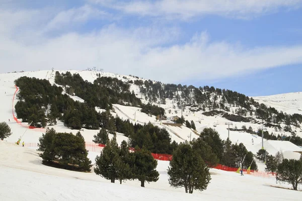 Ski Grandvalira Andorra Montanhas Dos Pirenéus — Fotografia de Stock