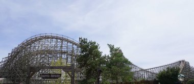 Madrid 'deki bir eğlence parkının görüntüleri