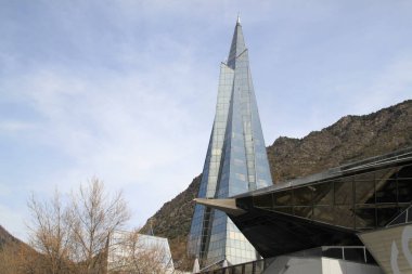 11 Nisan 2022: Escaldes, Andorra 'da Caldea Termal Spa.