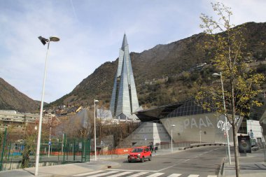 11 Nisan 2022: Escaldes, Andorra 'da Caldea Termal Spa.