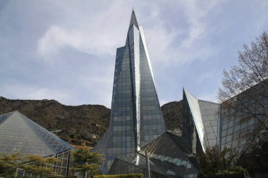 11 Nisan 2022: Escaldes, Andorra 'da Caldea Termal Spa.